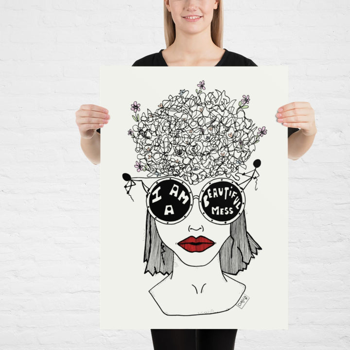 ADHD Beautiful Mess Tryk/Plakat - Plakat - 50×70 cm - Dajlig.dk