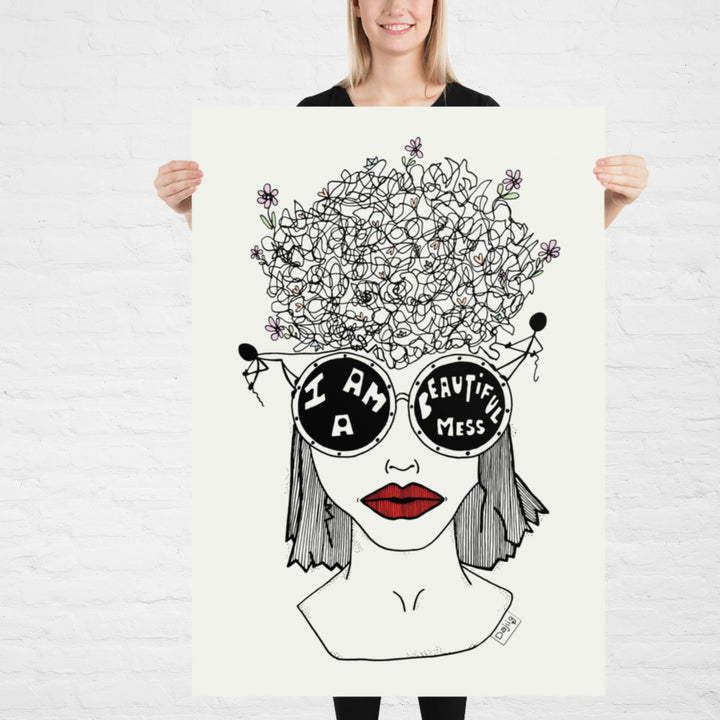 ADHD Beautiful Mess Tryk/Plakat - Plakat - 70×100 cm - Dajlig.dk