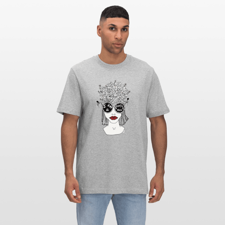 ADHD Beautiful Mess Unisex T-shirt - Stanley/Stella Relaxed Fit økologisk unisex - T-shirt Sparker - grå meleret - Dajlig