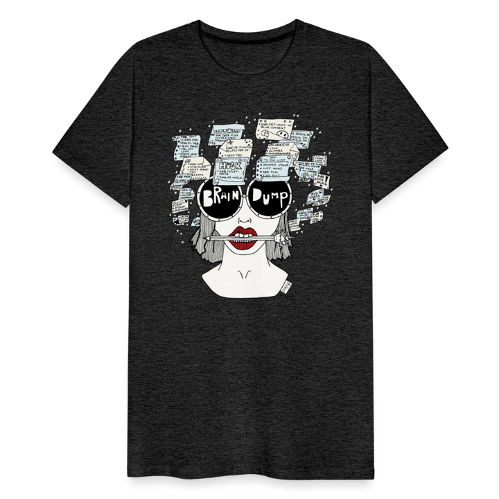 ADHD Brain Dump Herre T-shirt - Herre premium T-shirt - charcoal - Dajlig