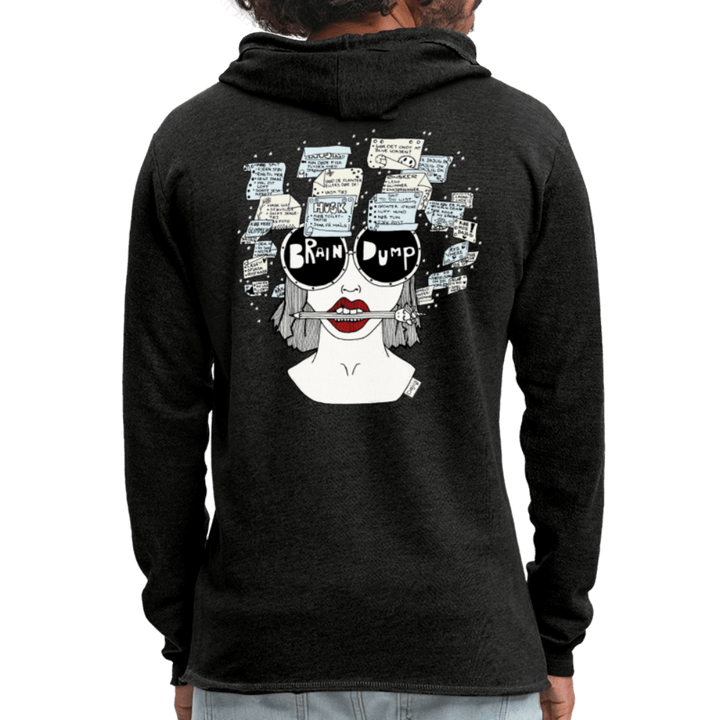 ADHD Brain Dump - Let Unisex hættetrøje - Let sweatshirt med hætte, unisex - grå meleret - Dajlig