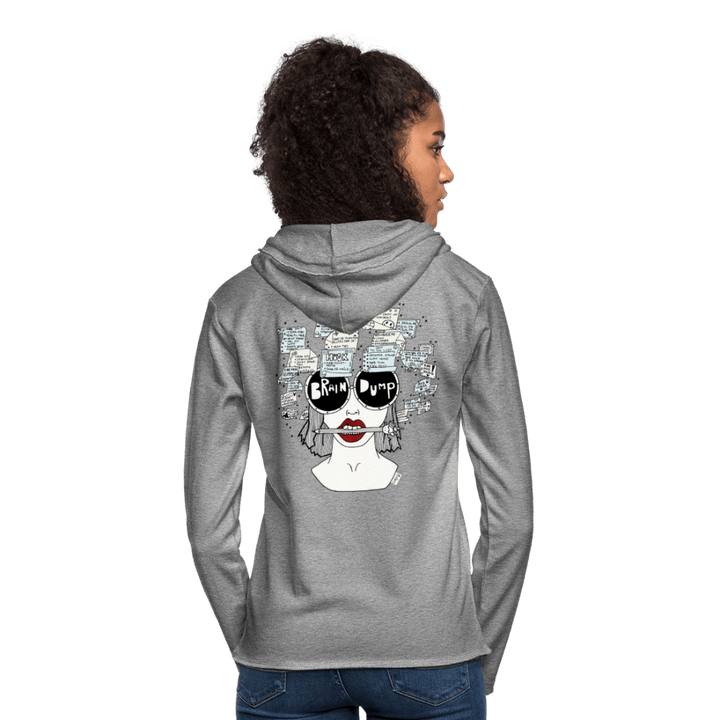 ADHD Brain Dump - Let Unisex hættetrøje - Let sweatshirt med hætte, unisex - grå meleret - Dajlig