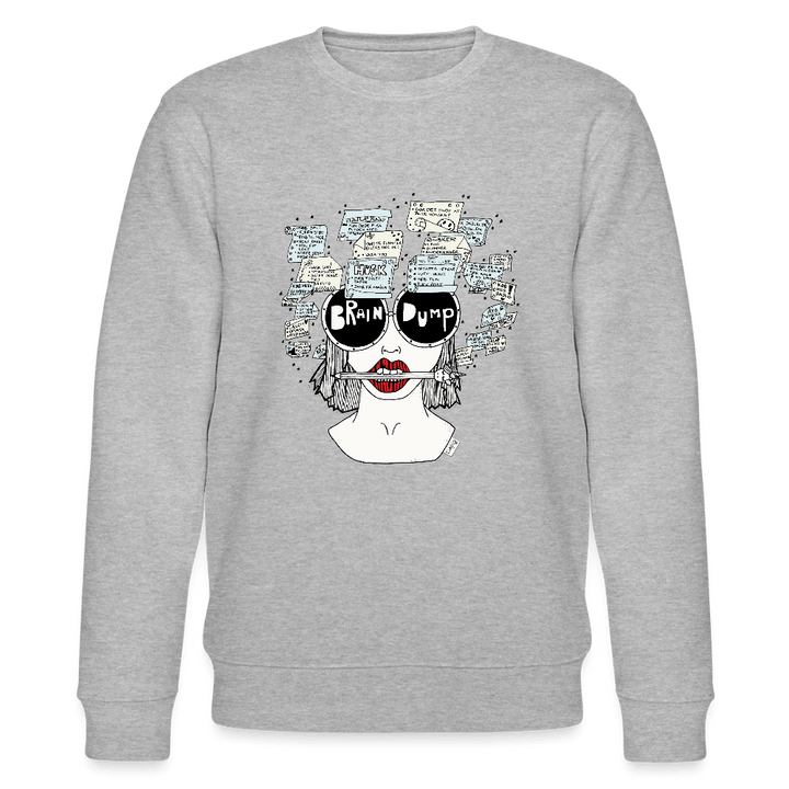 ADHD Brain Dump - Unisex Sweatshirt - Stanley/Stella økologisk unisex - sweatshirt CHANGER - grå meleret - Dajlig