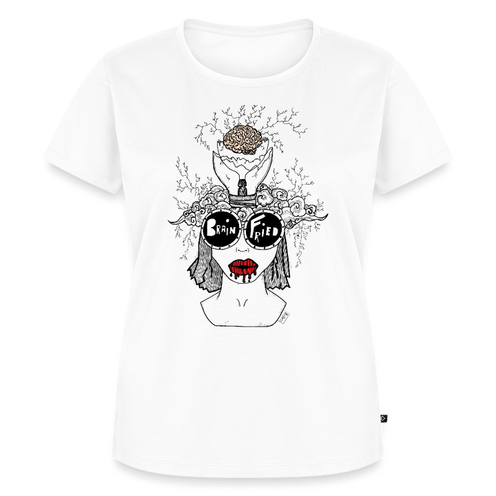 ADHD Brain Fried Dame T-shirt - Dame premium T-shirt - hvid - Dajlig