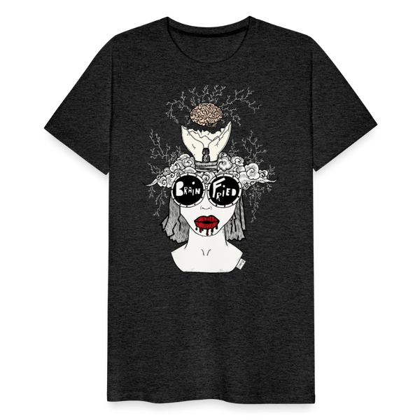 ADHD Brain Fried Herre T-shirt - Herre premium T-shirt - charcoal - Dajlig