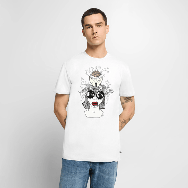 ADHD Brain Fried Herre T-shirt - Herre premium T-shirt - hvid - Dajlig
