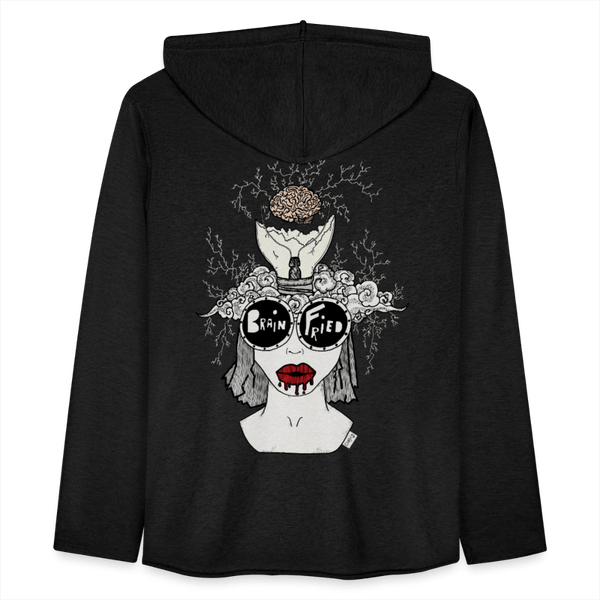 ADHD Brain Fried - Let Unisex hættetrøje - Let sweatshirt med hætte, unisex - sort - Dajlig