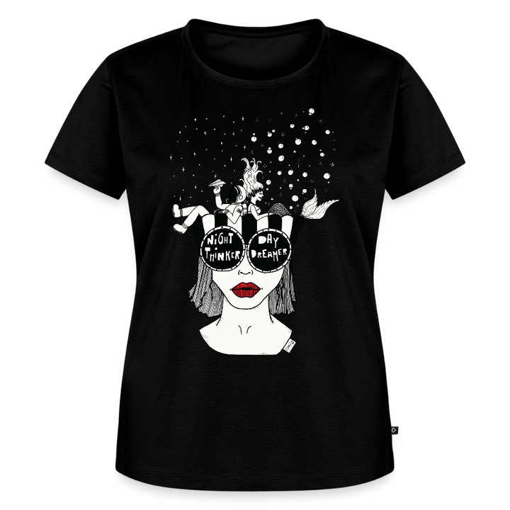 ADHD Day Dreamer, Night Thinker Dame T-shirt - Dame premium T-shirt - antracit meleret - Dajlig