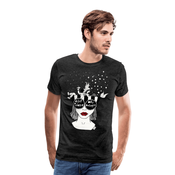 ADHD Day Dreamer, Night Thinker Herre T-shirt - Herre premium T-shirt - sort - Dajlig