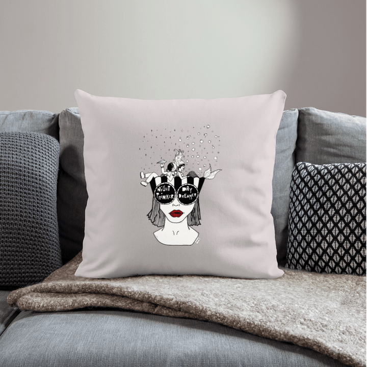 ADHD Day Dreamer, Night Thinker - Sofa Pude betræk - Pudebetræk 45 x 45 cm - Lys beige - Dajlig