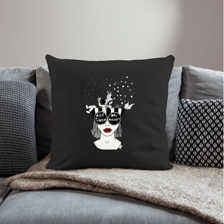 ADHD Day Dreamer, Night Thinker - Sofapude - Sofapude med fyld 44 x 44 cm - Lys beige - Dajlig