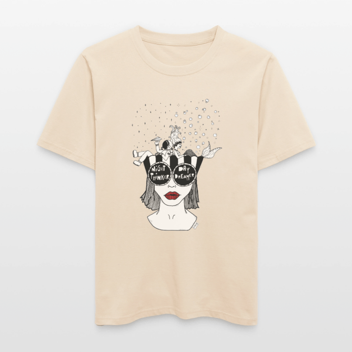 ADHD Day Dreamer, Night Thinker Unisex T-shirt - Stanley/Stella Relaxed Fit økologisk unisex - T-shirt Sparker - grå meleret - Dajlig