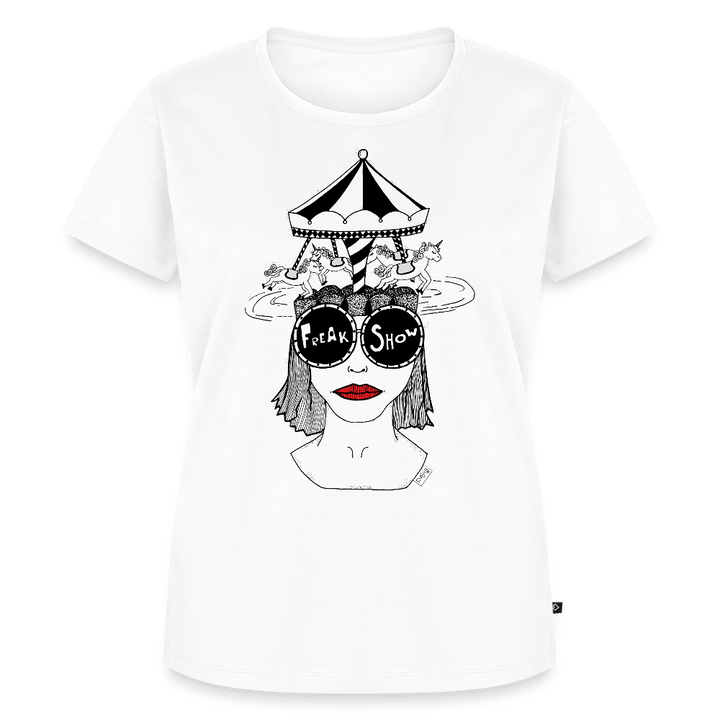 ADHD Freak Show Dame T-shirt - Dame premium T-shirt - hvid - Dajlig