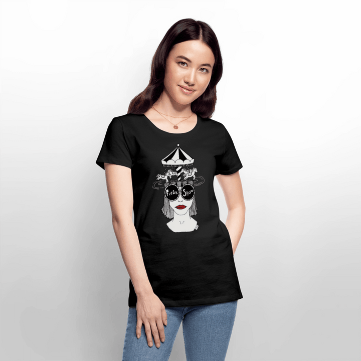 ADHD Freak Show Dame T-shirt - Dame premium T-shirt - sort - Dajlig
