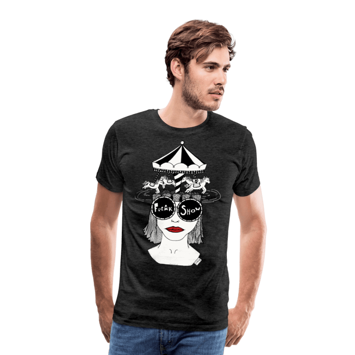 ADHD Freak Show Herre T-shirt - Herre premium T-shirt - charcoal - Dajlig