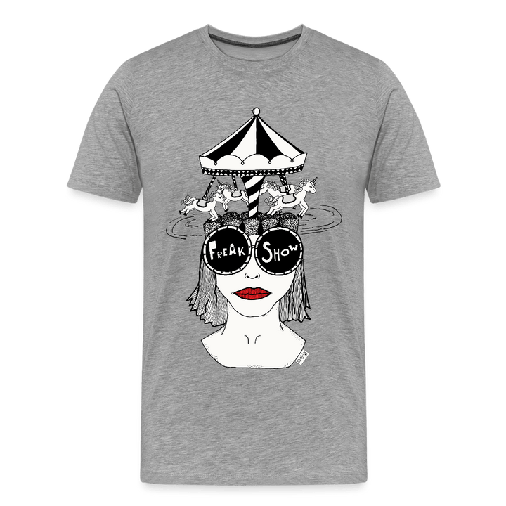 ADHD Freak Show Herre T-shirt - Herre premium T-shirt - grå meleret - Dajlig