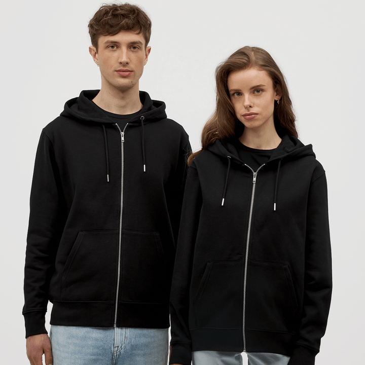 ADHD Freak Show - Kraftig Unisex hættetrøje m. lynlås - Stanley/Stella økologisk unisex - hættejakke CULTIVATOR - sort - Dajlig