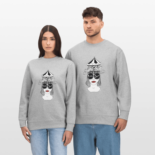 ADHD Freak Show - Unisex Sweatshirt - Stanley/Stella økologisk unisex - sweatshirt CHANGER - grå meleret - Dajlig