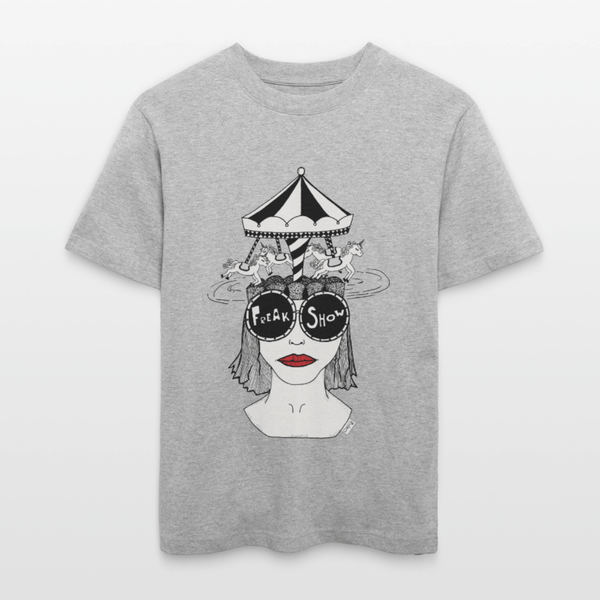 ADHD Freak Show Unisex T-shirt - Stanley/Stella Relaxed Fit økologisk unisex - T-shirt Sparker - grå meleret - Dajlig
