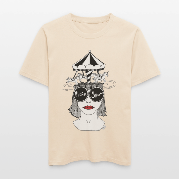 ADHD Freak Show Unisex T-shirt - Stanley/Stella Relaxed Fit økologisk unisex - T-shirt Sparker - råhvid - Dajlig