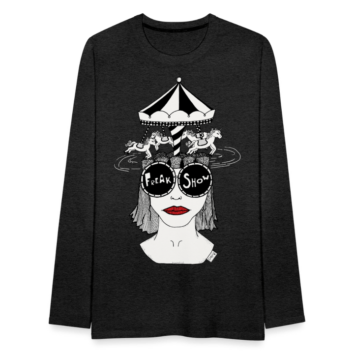ADHD Freakshow - Herre Trøje - Herre premium T-shirt med lange ærmer - charcoal - Dajlig