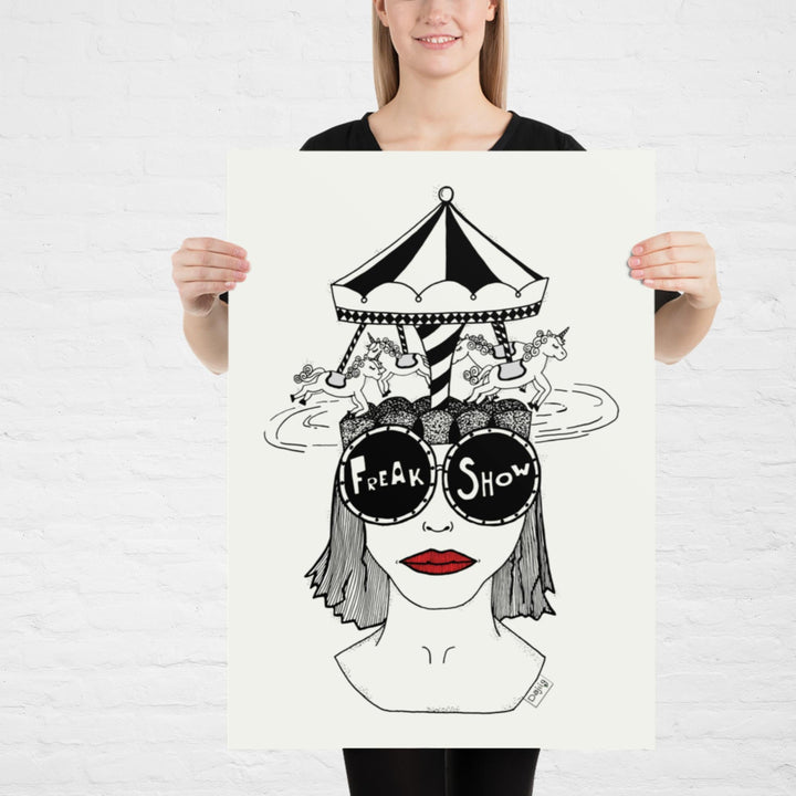 ADHD Freakshow Tryk/Plakat - Plakat - 50×70 cm - Dajlig.dk