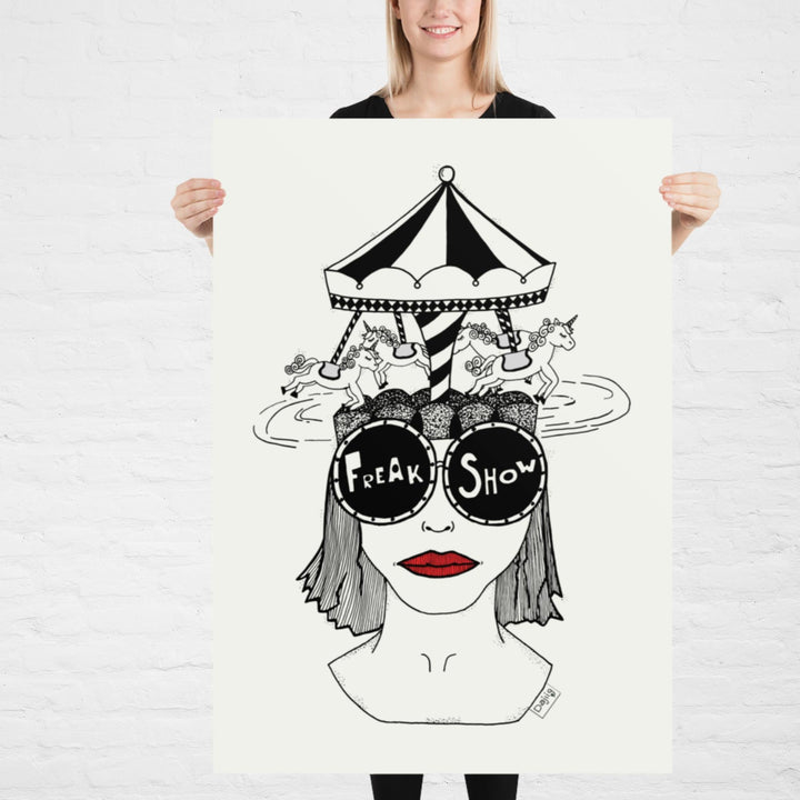 ADHD Freakshow Tryk/Plakat - Plakat - 70×100 cm - Dajlig.dk