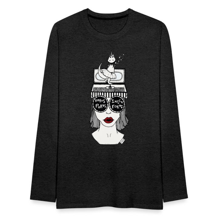 ADHD Hokus Pokus - Herre langærmet trøje - Premium langærmet Herre - T-shirt - charcoal - Dajlig