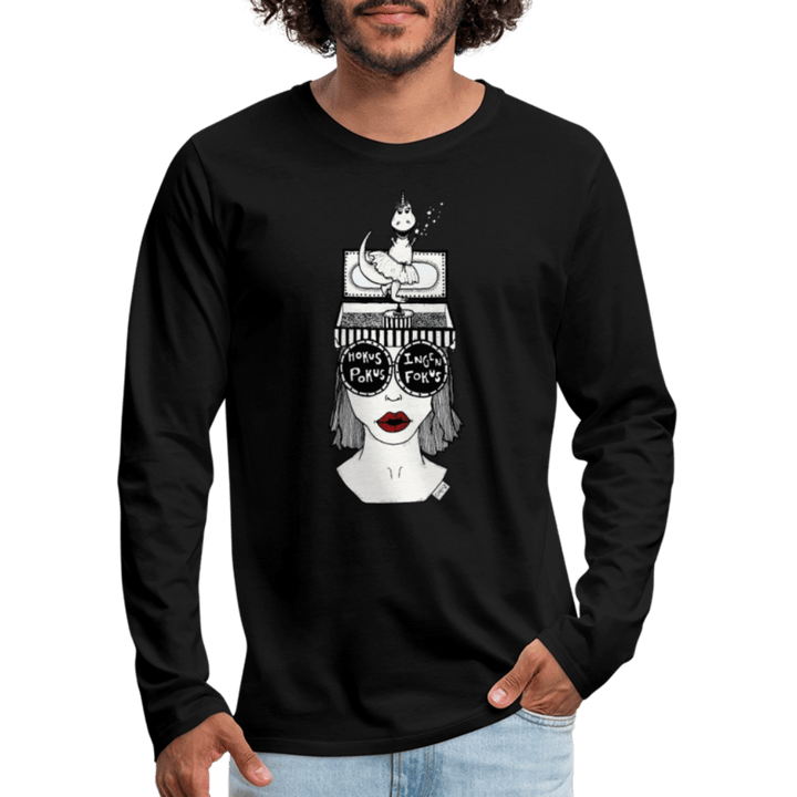 ADHD Hokus Pokus - Herre langærmet trøje - Premium langærmet Herre - T-shirt - sort - Dajlig