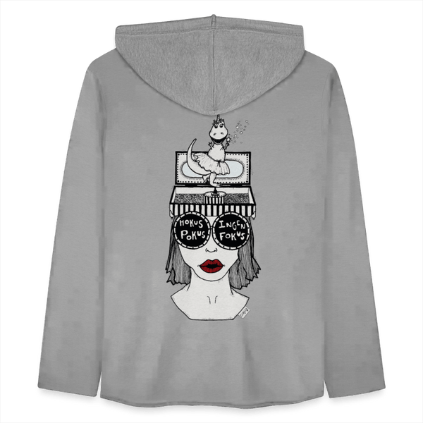 ADHD Hokus Pokus - Let Unisex hættetrøje - Let sweatshirt med hætte, unisex - grå meleret - Dajlig