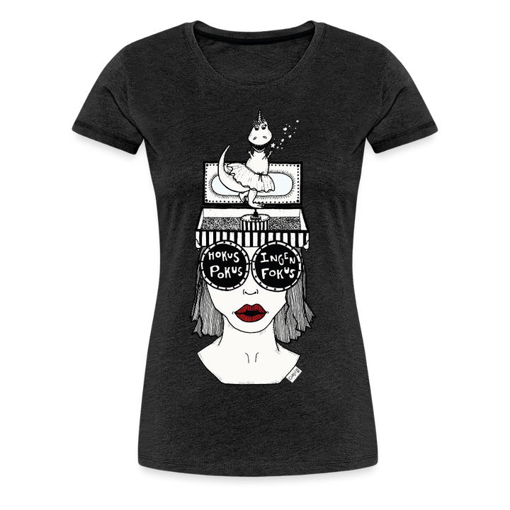 ADHD Hokus Pokus Sofie Dame T-shirt - Dame premium T-shirt - charcoal - Dajlig