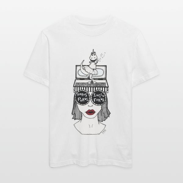 ADHD Hokus Pokus Sofie Unisex T-shirt - Stanley/Stella Relaxed Fit økologisk unisex - T-shirt Sparker - hvid - Dajlig