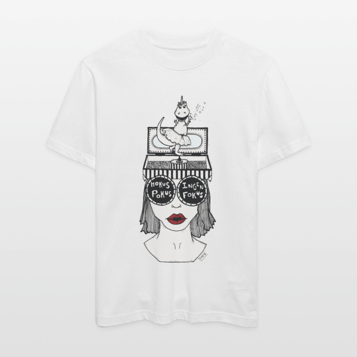 ADHD Hokus Pokus Sofie Unisex T-shirt - Stanley/Stella Relaxed Fit økologisk unisex - T-shirt Sparker - hvid - Dajlig