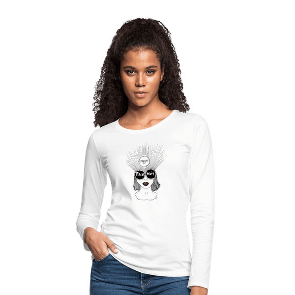 ADHD Loading - Dame langærmet trøje - Dame premium T-shirt med lange ærmer - hvid - Dajlig