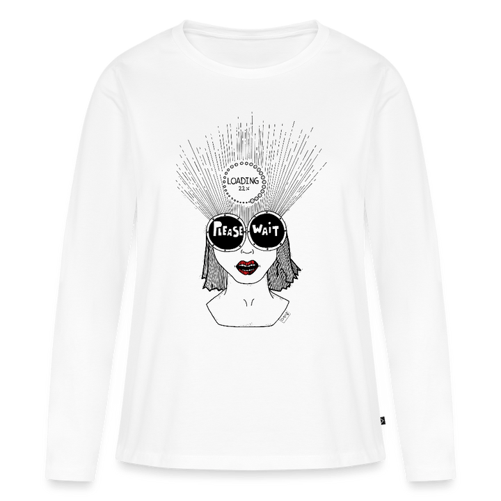 ADHD Loading - Dame langærmet trøje - Dame premium T-shirt med lange ærmer - hvid - Dajlig