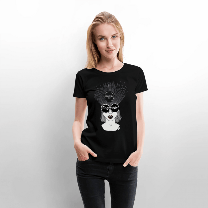 ADHD Loading Dame T-shirt - Dame premium T-shirt - sort - Dajlig
