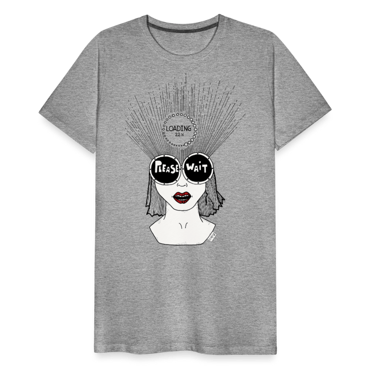 ADHD Loading Herre T-shirt - Herre premium T-shirt - grå meleret - Dajlig