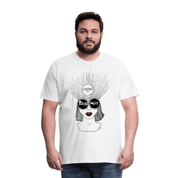 ADHD Loading Herre T-shirt - Herre premium T-shirt - hvid - Dajlig