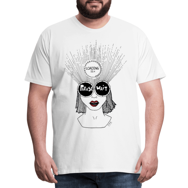 ADHD Loading Herre T-shirt - Herre premium T-shirt - hvid - Dajlig