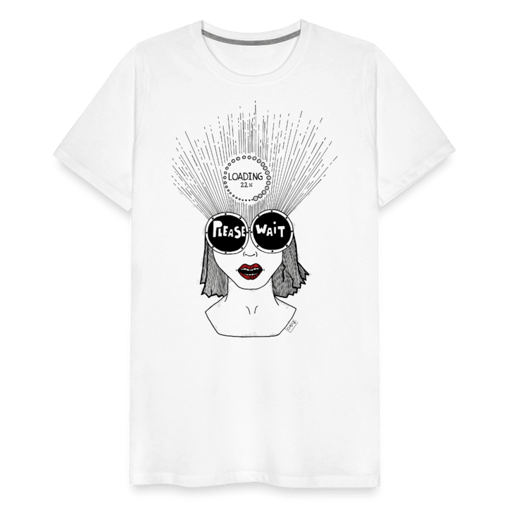 ADHD Loading Herre T-shirt - Herre premium T-shirt - hvid - Dajlig