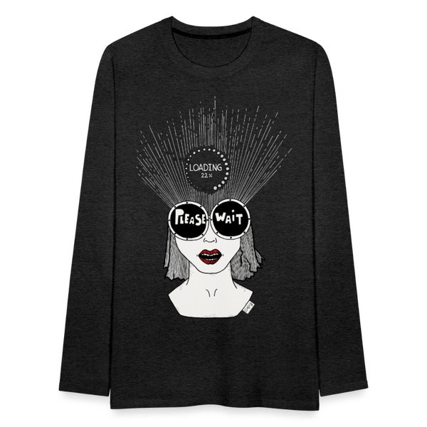 ADHD Loading - Herre Trøje - Herre premium T-shirt med lange ærmer - charcoal - Dajlig