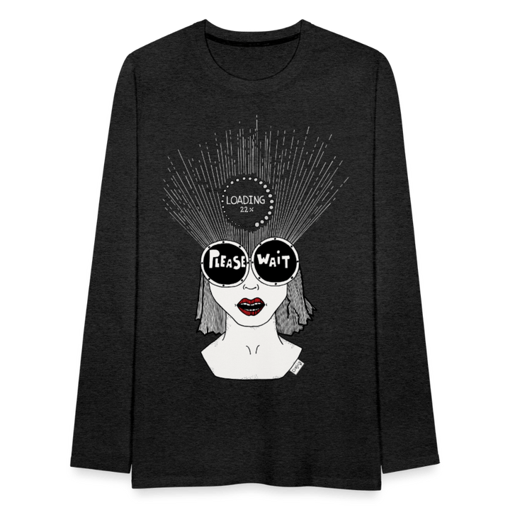 ADHD Loading - Herre Trøje - Herre premium T-shirt med lange ærmer - charcoal - Dajlig