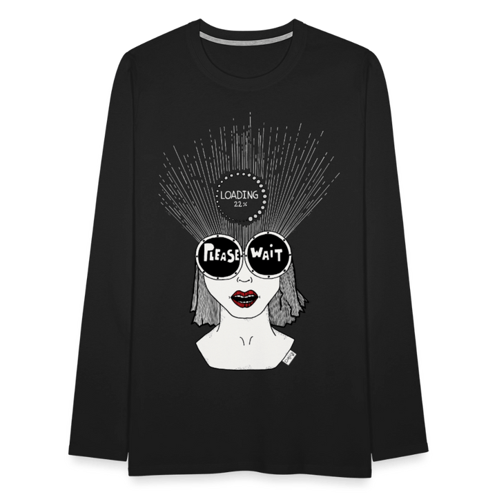 ADHD Loading - Herre Trøje - Herre premium T-shirt med lange ærmer - sort - Dajlig