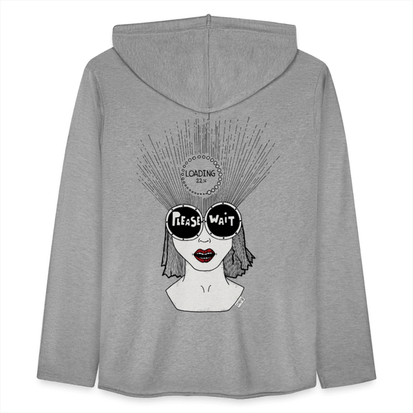 ADHD Loading - Let Unisex hættetrøje - Let sweatshirt med hætte, unisex - grå meleret - Dajlig