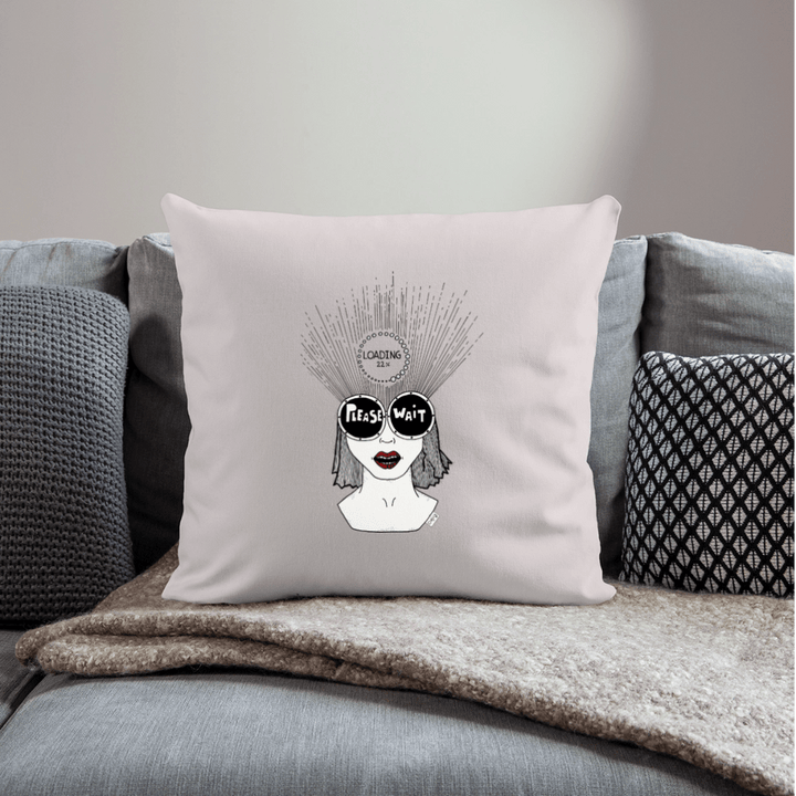 ADHD Loading - Sofa Pude betræk - Pudebetræk 45 x 45 cm - Lys beige - Dajlig