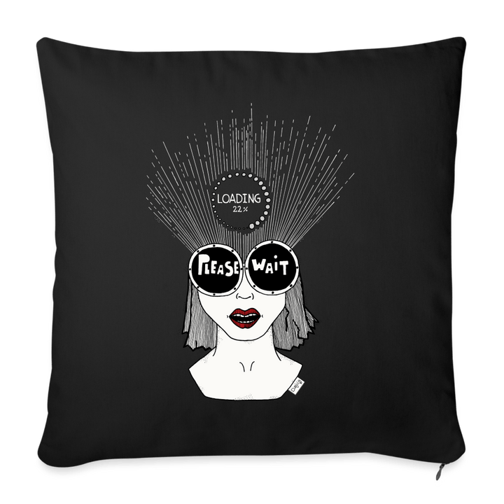 ADHD Loading - Sofa Pude betræk - Pudebetræk 45 x 45 cm - sort - Dajlig