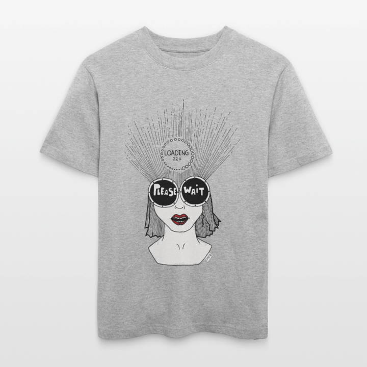 ADHD Loading Unisex T-shirt - Stanley/Stella Relaxed Fit økologisk unisex - T-shirt Sparker - grå meleret - Dajlig
