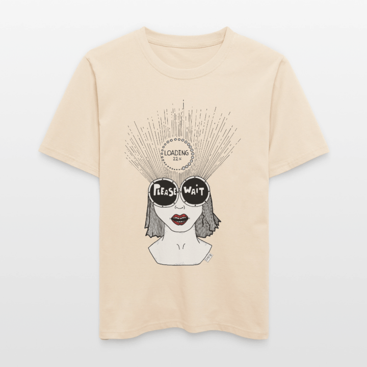 ADHD Loading Unisex T-shirt - Stanley/Stella Relaxed Fit økologisk unisex - T-shirt Sparker - råhvid - Dajlig