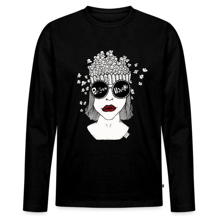 ADHD Popcorn Hjerne - Herre langærmet trøje - Premium langærmet Herre - T-shirt - sort - Dajlig