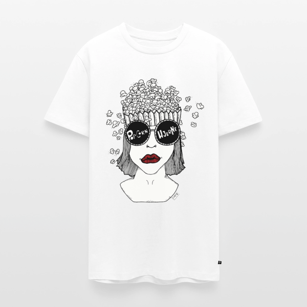 ADHD Popcorn Hjerne Herre T-shirt - Herre premium T-shirt - hvid - Dajlig